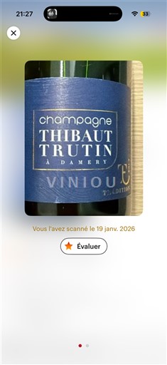 Šampanja Šampanjec Thibaut Trutin Tradition Neleten.