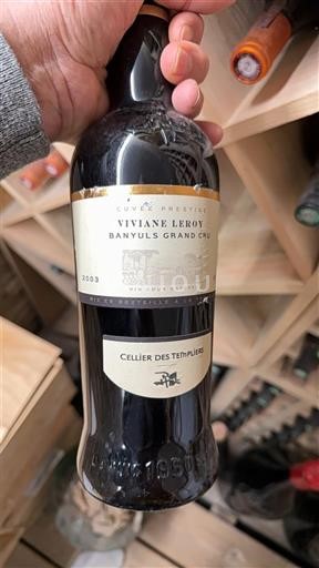 Roussillon Banyuls Grand Cru Cellier des Templiers Viviane Leroy 2003