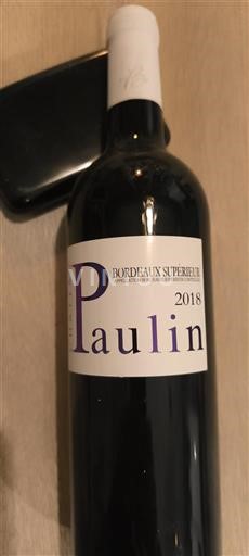 Bordeaux Bordeaux Supérieur Château Paulin 2018