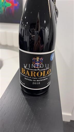 Piemonte Barolo Ferdinando Principiano Ravera di Monforte 2018