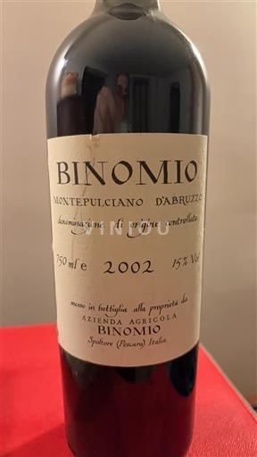 Abruzzerne Montepulciano d'Abruzzo Binomio 2002