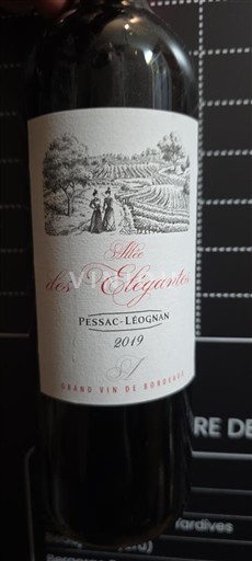 Bordoja Pessac-Léognan Allée des Elégantes 2019