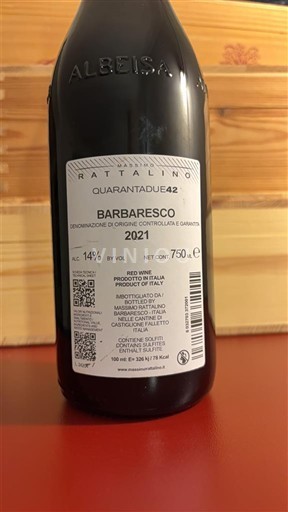 Piemonte Barbaresco Rattalino Quarantadue42 2021