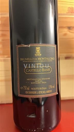 Toscana Brunello di Montalcino Castello Banfi 1999