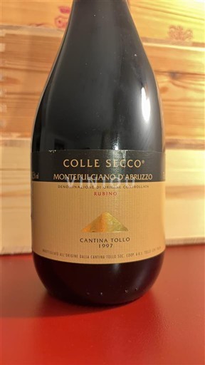 Abruzzerne Montepulciano d'Abruzzo Cantina Tollo Colle Secco 1997