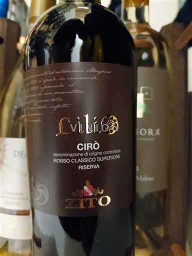 Calabria Cirò Zito Liliò Không niên vụ