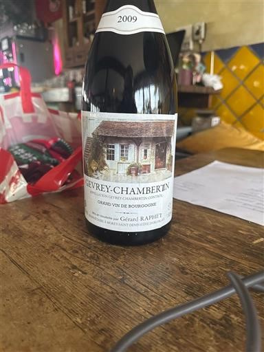Bourgogne Gevrey-chambertin Gérard Raphet 2009
