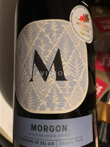Beaujolais Morgon Vignerons de Bel Air M 2022