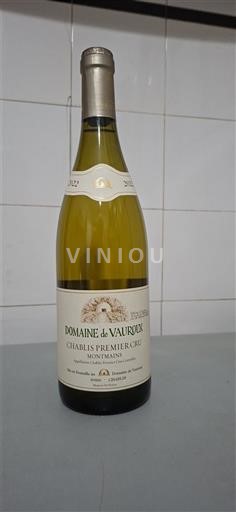 Borgoña Chablis Premier Cru Domaine Vauroux Montmains 2022