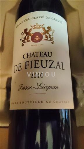 Bordeaux Pessac-Léognan Grand Cru Château Fieuzal 2010