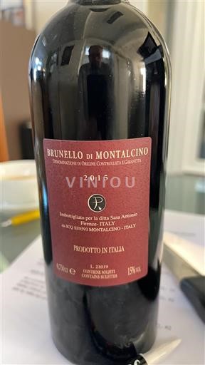 Tuscan Wines Brunello di Montalcino Santa Sant'Antimo 2015