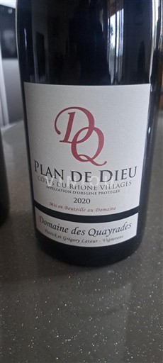 Thung lũng Rhône Không được chỉ định Domaine S Quayrades Plan de Dieu 2020