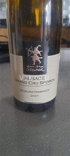 Alsacia No especificado Grand Cru Domaine Michel Grunewald Grand Cru Sporen 2021