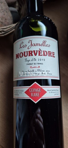 Languedoc și Roussillon Vin de Pays d'Oc Les Jamelles Mourvèdre 2019