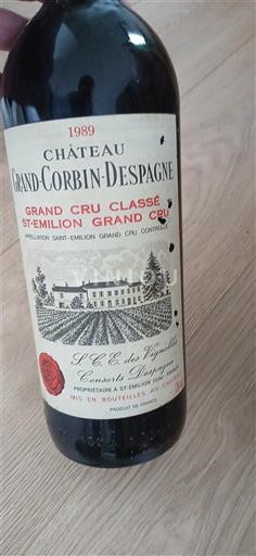 Bordeaux Saint-Émilion Grand Cru Château Grand Corbin-Despagne 1989