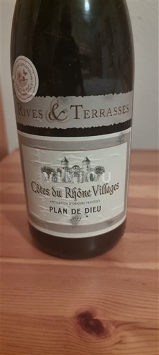 Thung lũng Rhône Không được chỉ định Rives & Terrasses Không niên vụ