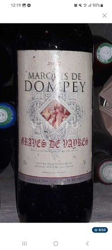 Bordeaux Graves-de-vayres Marquis de Dompey 1997