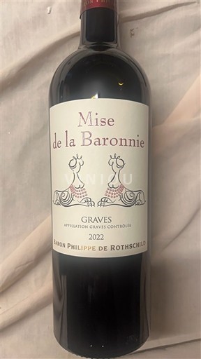 Bordéus Graves Baron Philippe de Rothschild Mise de la Baronnerie 2022