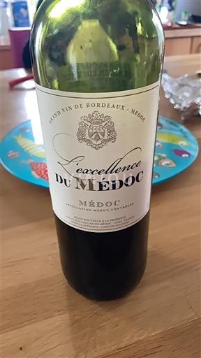 Vine Rouge sec L'excellence du Médoc 2023 Frankrig Bordeaux Médoc AOC