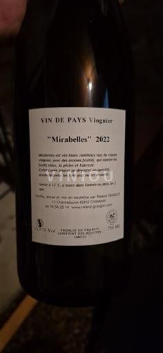 Alps and Rhone Valley Rhône Hills Domaine Gilbert Chirat Mirabelles 2022