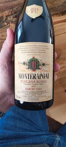 Tuscan Wines Unspecified Monteraponi Baron'Ugo 2016