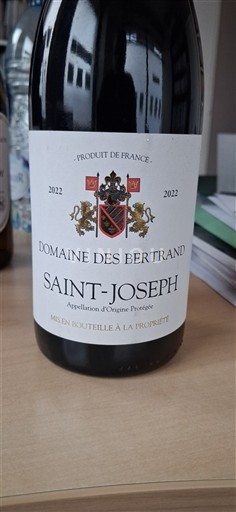 Vallée du Rhône Saint-Joseph Domaine S Bertrand 2022