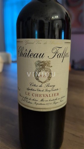 Bordeaux Côtes-de-bourg Château Falfas Le Chevalier 2015