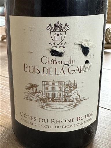 Thung lũng Rhône Côtes-du-rhône Château Bois de la Garde Không niên vụ