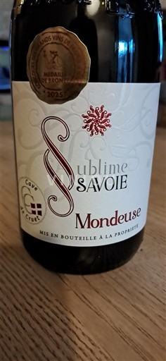 Savoie og Bugey Mondeuse Cave de Cruet Sublime Savoie 2024