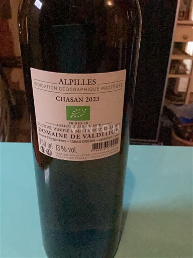 Alpes e regiões Ródano Alpilles Domaine Valdition Chasan/ des filles 2023