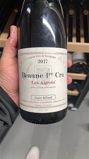 Bourgogne Beaune Premier Cru Alain Billard Les Aigrots 2017