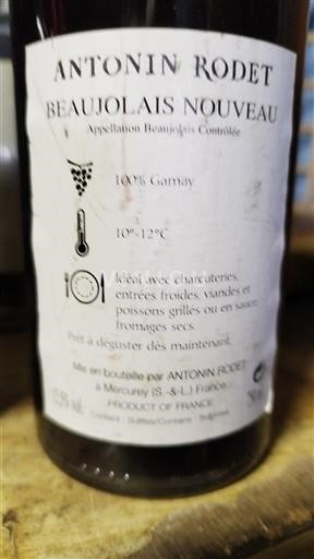Beaujolais Beaujolais Nouveau Antonin Rodet 2006