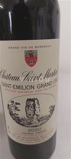 Bordeaux Saint-Émilion Grand Cru Grand Cru Château Saint-Martin 2020