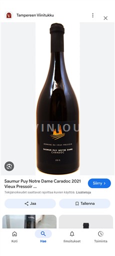 Thung lũng sông Loire Saumur Puy-Notre-Dame Domaine Vieux Pressoir Caradoc 2021