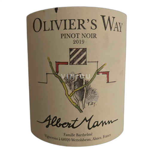 Alsace Pinot noir Albert Mann Olivier's Way 2019