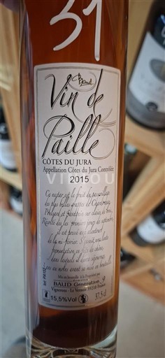 Wines Rouge liquoreux Vin de Paille Domaine Baud 2015 France Jura Côtes du Jura AOC
