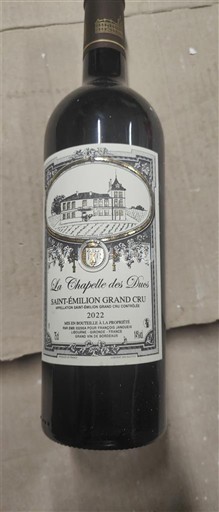 Bordeaux Saint-Émilion Grand Cru Grand Cru La Chapelle des Ducs 2022