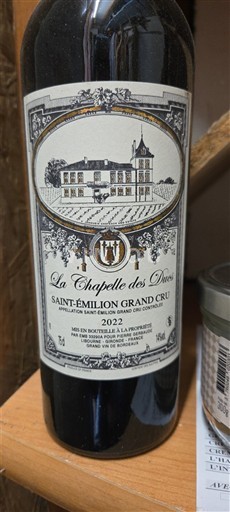 Bordeaux Saint-Émilion Grand Cru Grand Cru La Chapelle des Ducs 2022