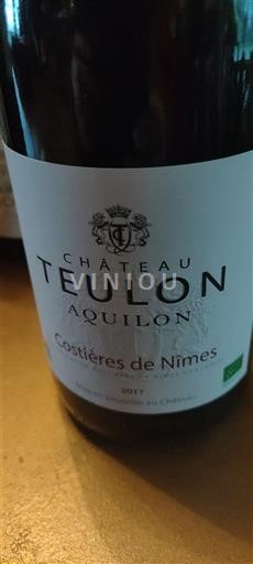 Údolí Rhôny Costières-de-Nîmes Château Teulon Aquilon 2017
