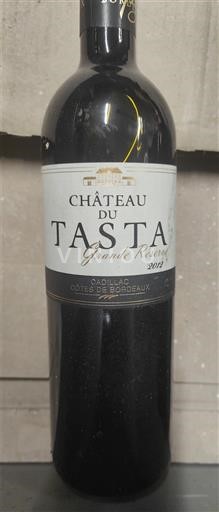 Bordeaux Cadillac-côtes-de-bordeaux Château Tasta Grand Réserve 2012
