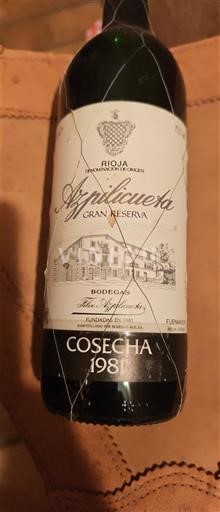 La Rioja Rioja Bodegas Azpilicueta Gran Reserva 1981