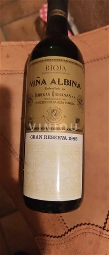 Rioja Bodegas Riojanas Viña Albina Gran Reserva 1982