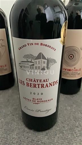 Bordeaux Blaye-Côtes-de-Bordeaux Château Les Bertrands Prestige 2020
