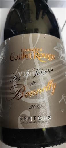 Thung lũng Rhône Ventoux Domaine Coulet Rouge Les Saisons de Bonnelly 2016