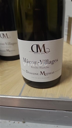 Borgoña Mâcon y Mâcon-villages Domaine Mathias Roche Blanche 2019