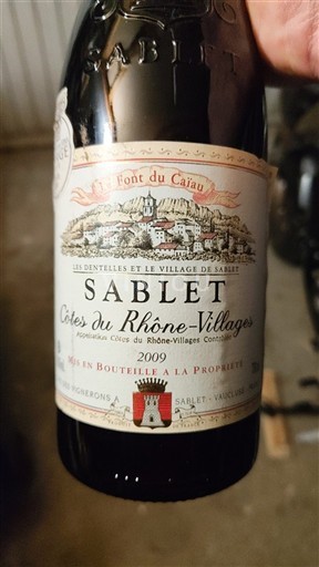 Thung lũng Rhône Không được chỉ định Font du Cayau 2009