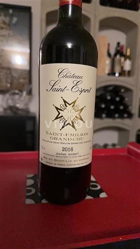 Bordeaux Saint-Émilion Grand Cru Grand Cru Château Saint-Esprit 2016