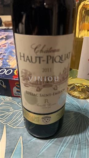 Bordeaux Lussac-saint-émilion Château Haut Piquat 2011