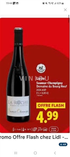 Thung lũng sông Loire Saumur-champigny Domaine Bourg Neuf La Roche 2024