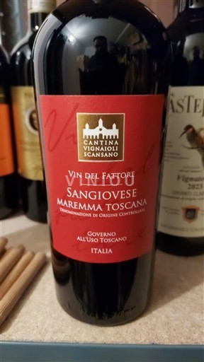Toscana Maremma Cantina Vignaioli Scansano Vin del Fattore (Governo U. T.) 2022